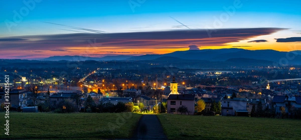 Fototapeta Noc miasto