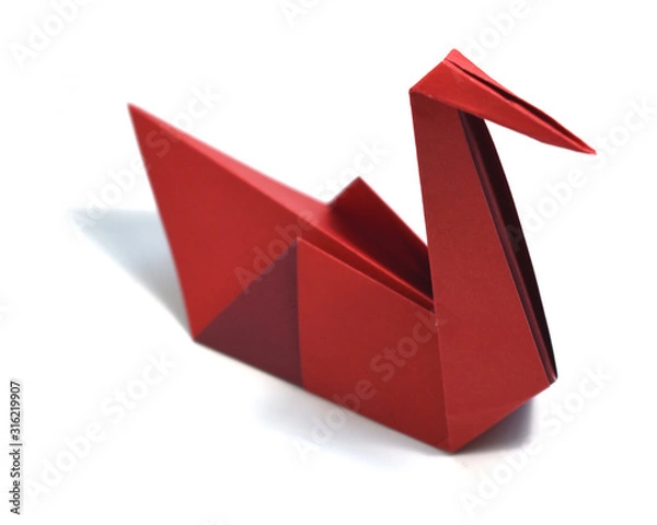 Obraz Origami on white background