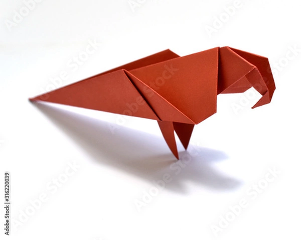 Obraz Origami on white background