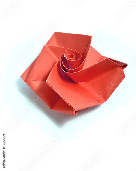Obraz Origami on white background