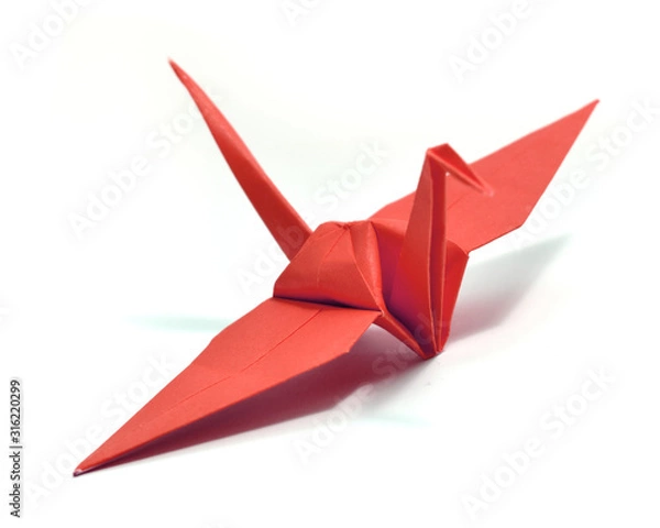 Obraz Origami on white background