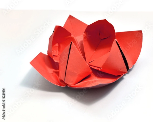 Obraz Origami on white background