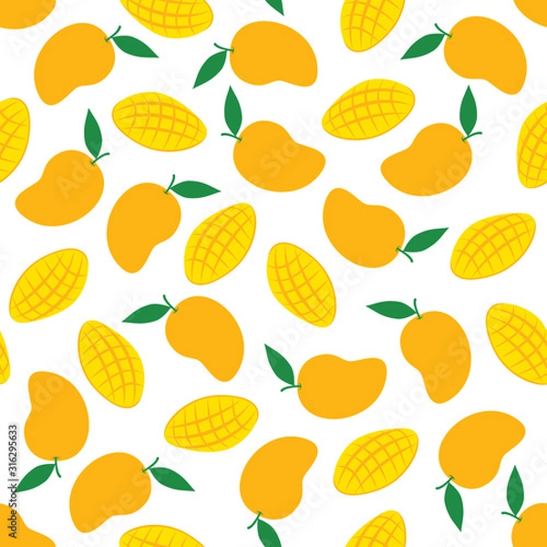 Obraz Mango Seamless Pattern Background Vector Design