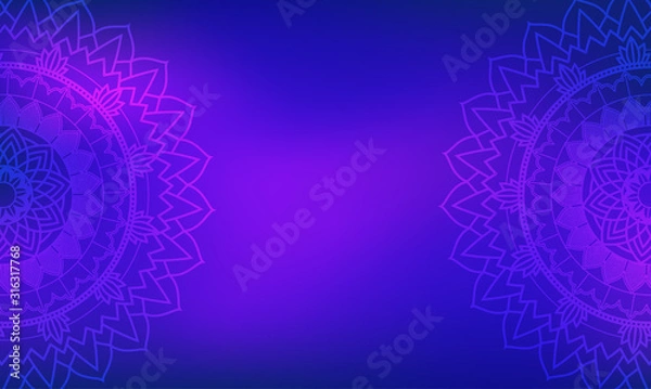 Fototapeta Background template with mandala designs