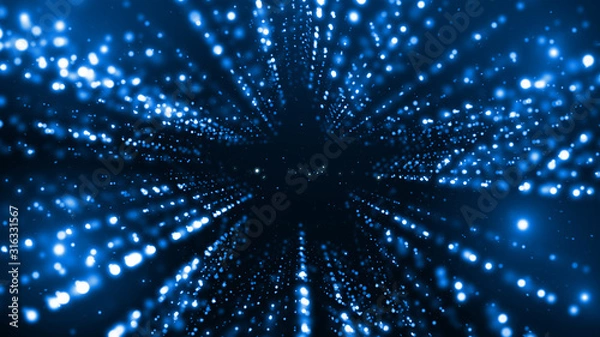 Obraz abstract blue background with star