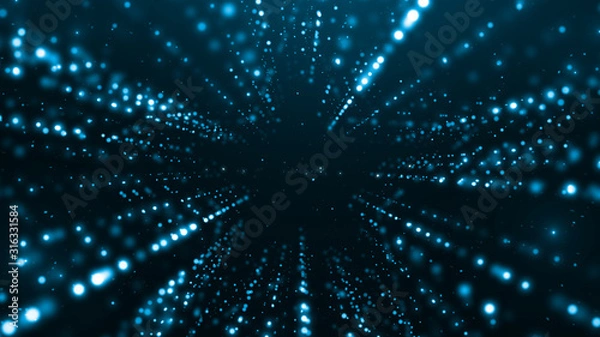 Obraz abstract blue background with star