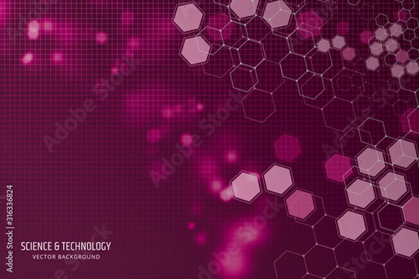 Obraz Hexagonal Medical background