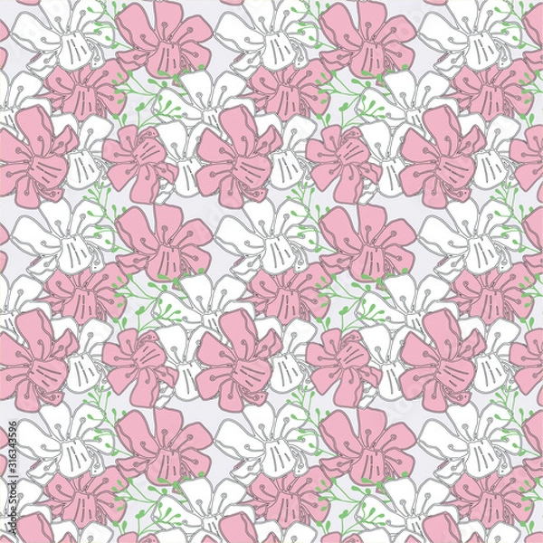 Obraz Floral pattern background design texture
