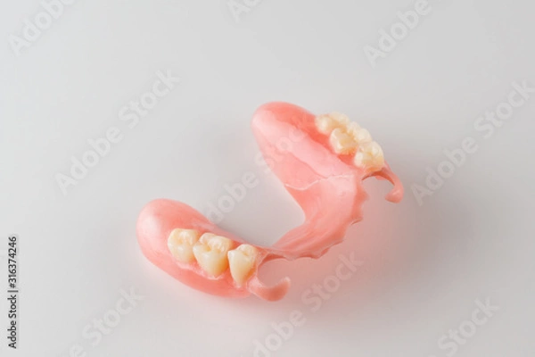 Fototapeta  image of a modern denture on a white background