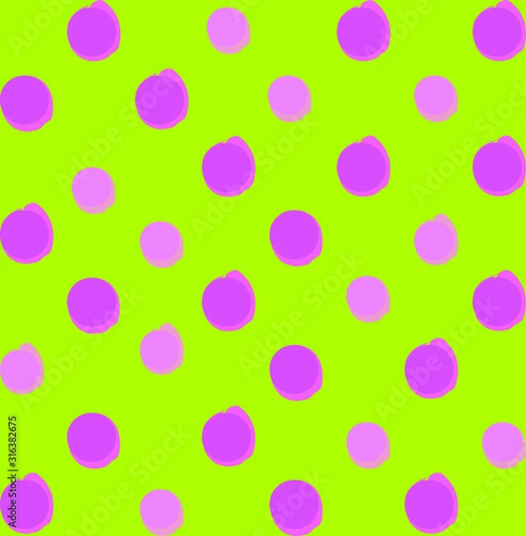 Fototapeta Trendy Fashion Color Polka Dot Pattern