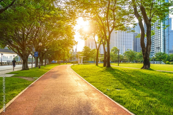 Obraz park in city of Guangzhou in China