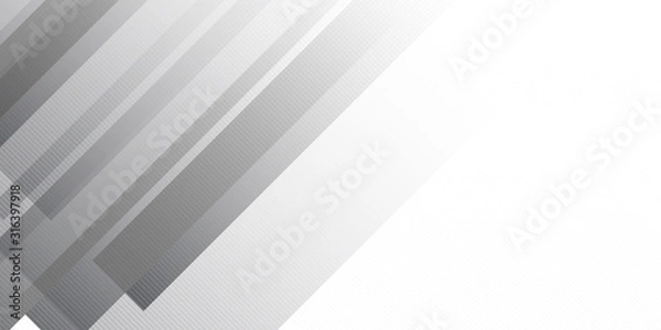 Fototapeta White silver neutral abstract background for presentation design. Suit for business, corporate, institution, party, festive, seminar, and talks.