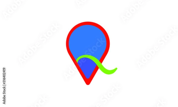 Fototapeta Q locator