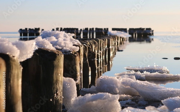 Fototapeta Winter auf Usedom
