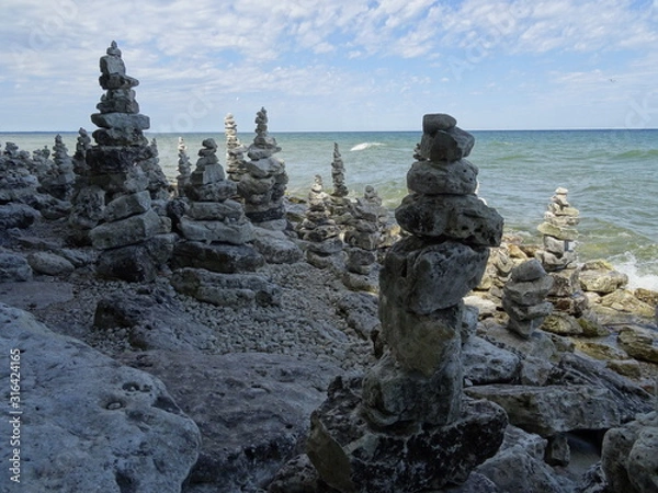 Fototapeta Steinmännchen am See