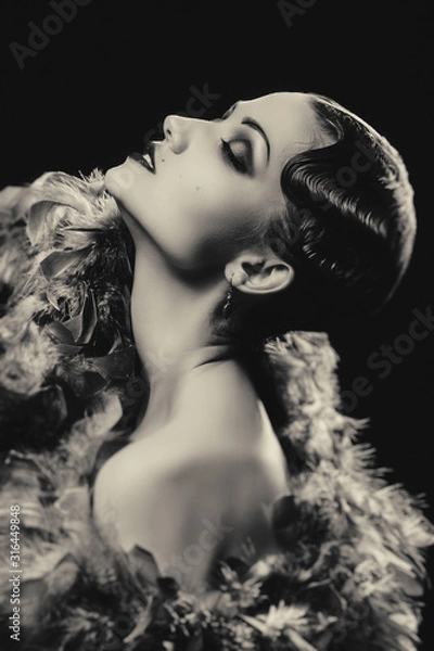 Obraz vintage retro portrait