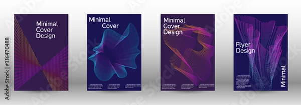 Obraz Cover design template set 