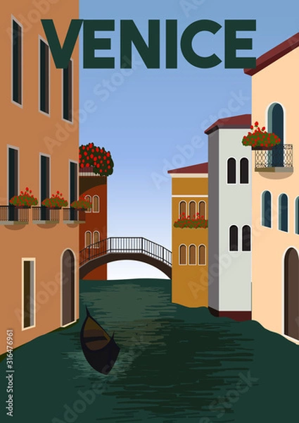 Obraz Venice Vector Illustration Background