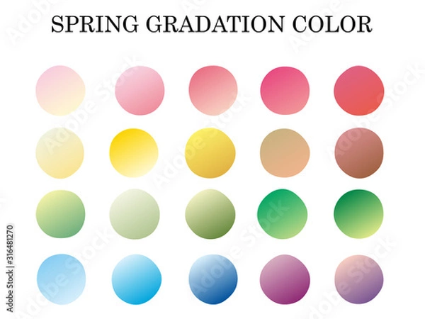 Fototapeta 春 カラーグラデーション