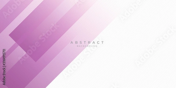 Fototapeta Abstract modern background gradient color. Purple and white gradient with stylish line and square decoration.