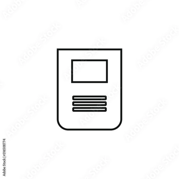 Fototapeta vector icon of welder mask, with simple shapes