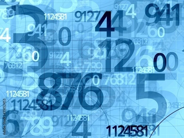 Obraz Tło liczbowe