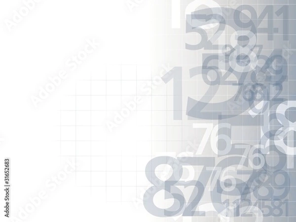 Obraz numbers background light
