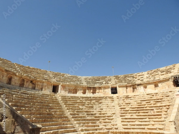 Fototapeta ジェラシ遺跡　アーチの建物