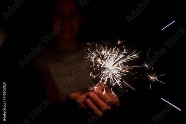 Obraz Fireworks in Your Hand