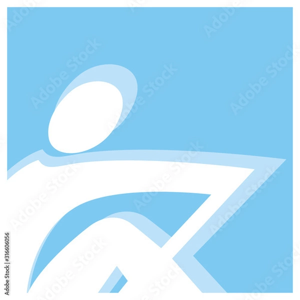 Obraz rowing pictogram
