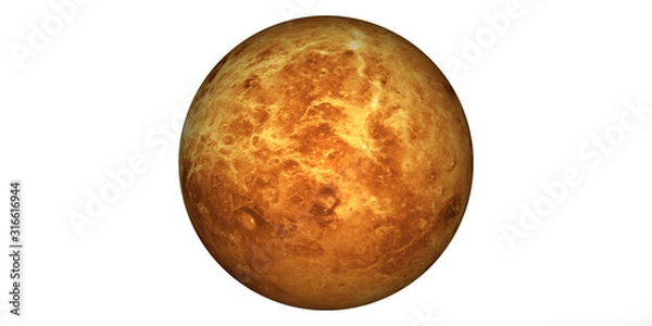 Obraz planeta Wenus białe tło