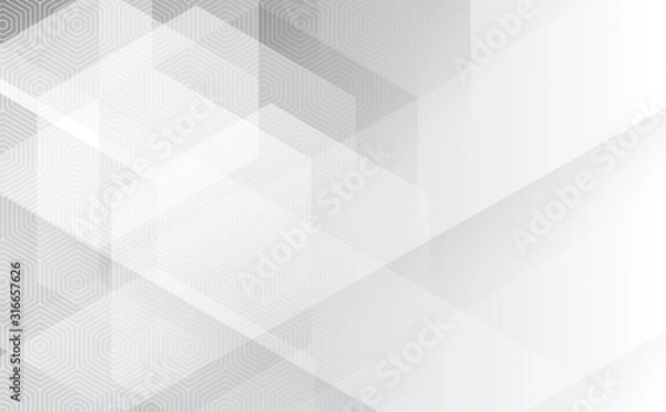 Fototapeta Grey wheel geometric technology background with gear shape. Vector abstract graphic design.