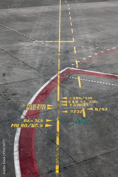 Obraz Positions Markierung