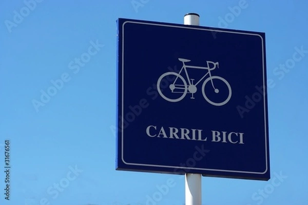 Obraz Señal de carril bici