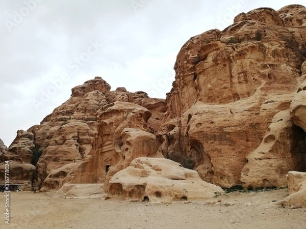 Fototapeta リトルペトラ遺跡　遺跡内部