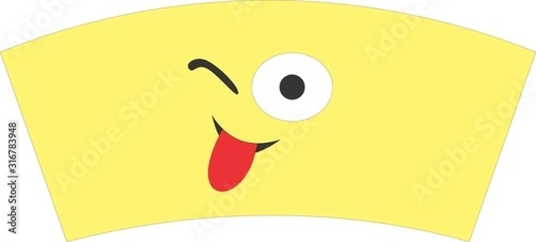 Obraz TEA COFFEE PAPER CUP BLANKS RAW MATERIAL DESIGN 