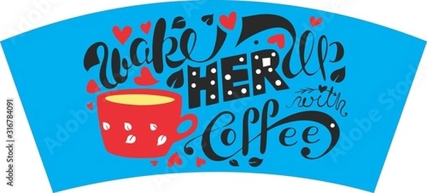 Obraz TEA COFFEE PAPER CUP BLANKS RAW MATERIAL DESIGN 