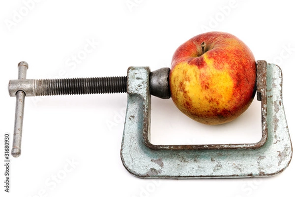 Obraz Apple in clamp