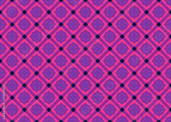 Fototapeta Seamless geometric pattern design illustration, background texture.