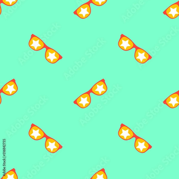 Fototapeta Wektor wzór w okularach