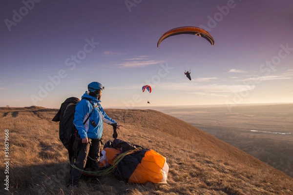 Obraz paragliders