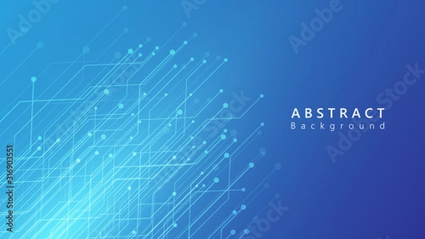 Fototapeta light blue abstract technology cyberspace background,speed data transfer background,abstract circuit information background