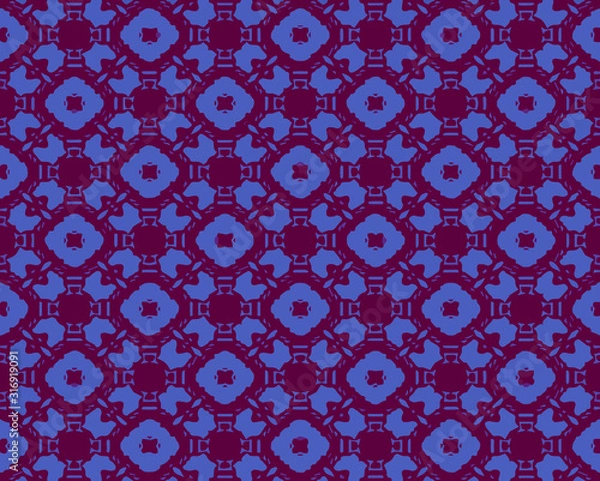 Fototapeta Seamless pattern in ornamental style. Geometric desing texture for greeting card and gifts.