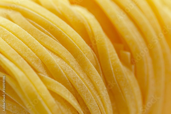 Fototapeta  This is a tagliatelle pasta close-up