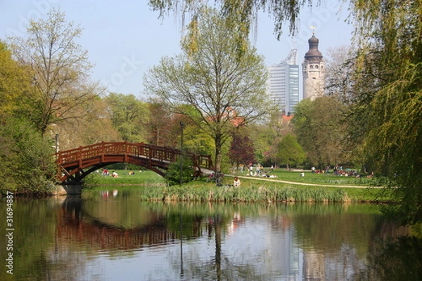 Obraz romantisches leipzig im frühling