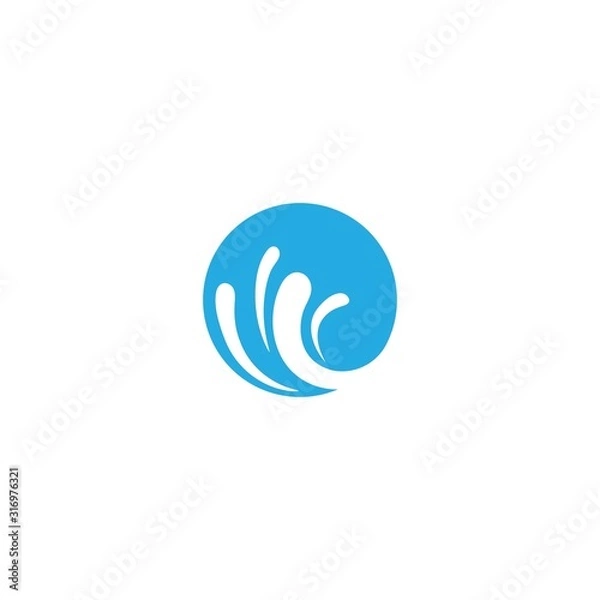 Fototapeta Water Splash logo