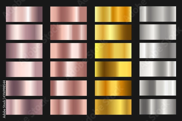 Obraz metalic gradient collection 