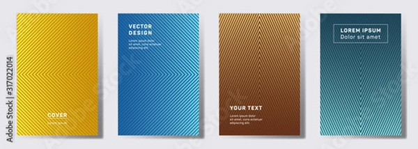 Obraz Geometric lines patterns with edges, angles.