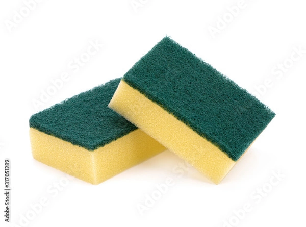 Fototapeta sponge isolated on white background