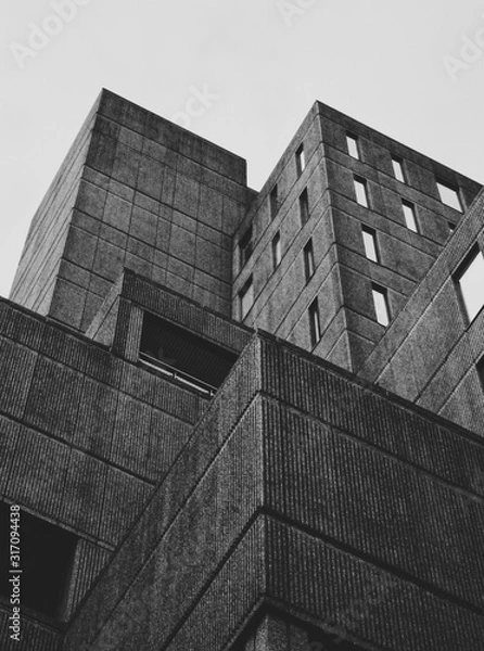 Obraz Brutalist modular concrete modernist building